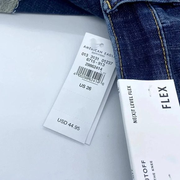 NWT American Eagle AE Next Level Stretch FLEX Bermuda Denim Jean Short 26 - Picture 10 of 11